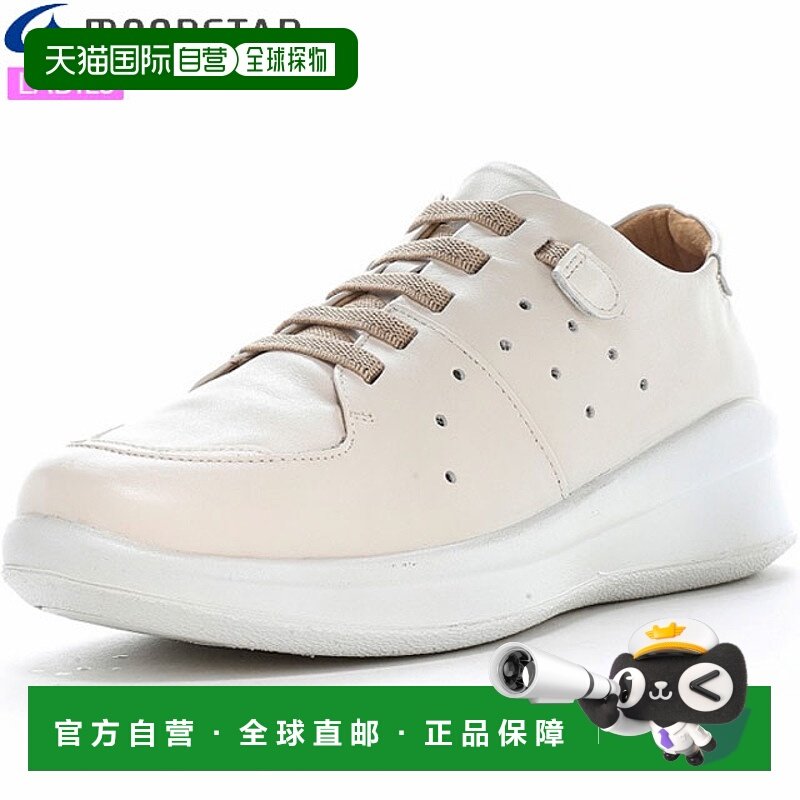 日本直邮MOONSTAR 女士 SPORTH SP2000 舒适鞋象牙色这款一脚蹬鞋