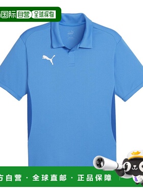 日本直邮 PUMA 男子 teamGOAL 多用途翻领半袖 polo 衫 上衣速干