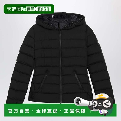 香港直邮Moncler 盟可睐 女士 Herbe 黑色短款羽绒夹克 1A0014659