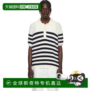 Knit Balmain 巴尔曼 男士 香港直邮潮奢 Polo Striped 灰白色 衫