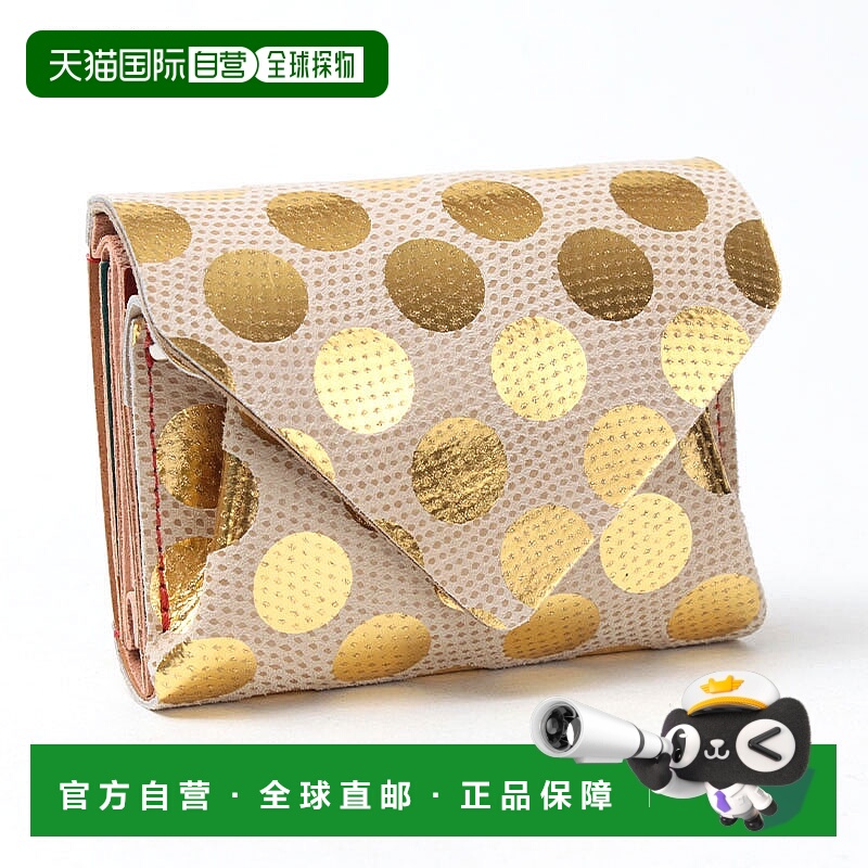 日本直邮Carmine Compact Wallet Dot CWD三折钱包饰有 Ariyoshi