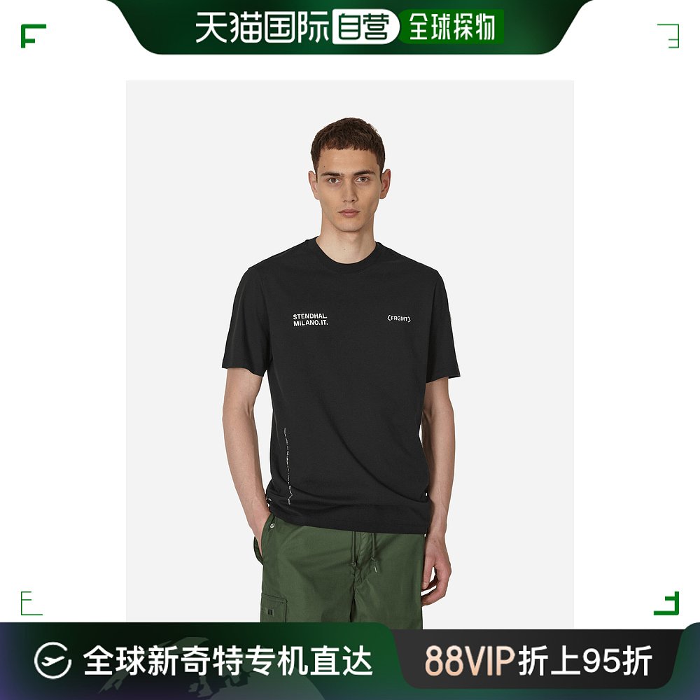 【99新未使用】香港直邮潮奢 Moncler Genius 男士FRGMT 徽标黑色 男装 T恤 原图主图