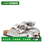 香港直邮J.W. Anderson 女士 1h可退 精饰金属感皮质便鞋 001259