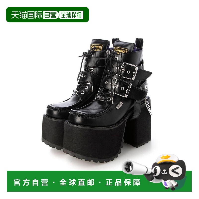 日本直邮日潮 Yosuke厚底系带靴 Y2601129女靴秋冬高跟厚底鞋增高