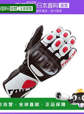【日本直邮】Rs-Taichi GP-WRX 皮革赛车手套 白色/红色 S NXT053