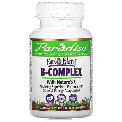 香港直发Paradise Herbs复合维生素B素食胶囊促营养代谢60粒