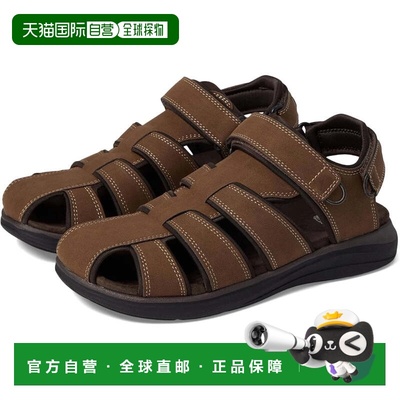 自营Dockers Byrd 90-22062 Sandals Dark Tan Faux Leather Fish