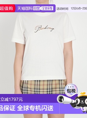 香港直邮BURBERRY 女士T恤 8118971B7078 SS2026 白色 Burberry W