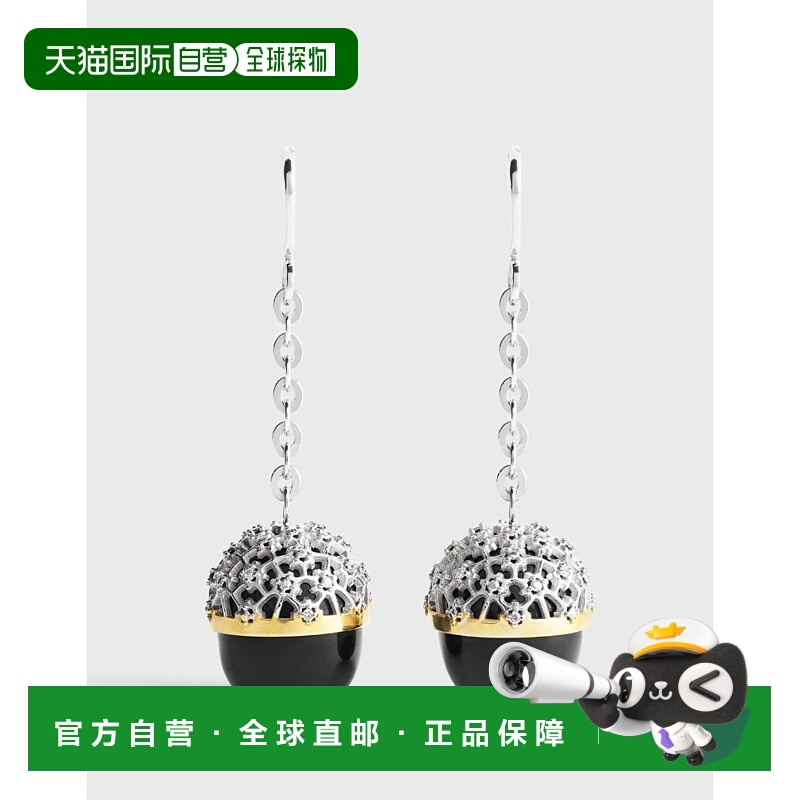 1h可退 香港直邮潮奢 toteme 女士 TOTEME PRE Bijoux 黑色耳环 2