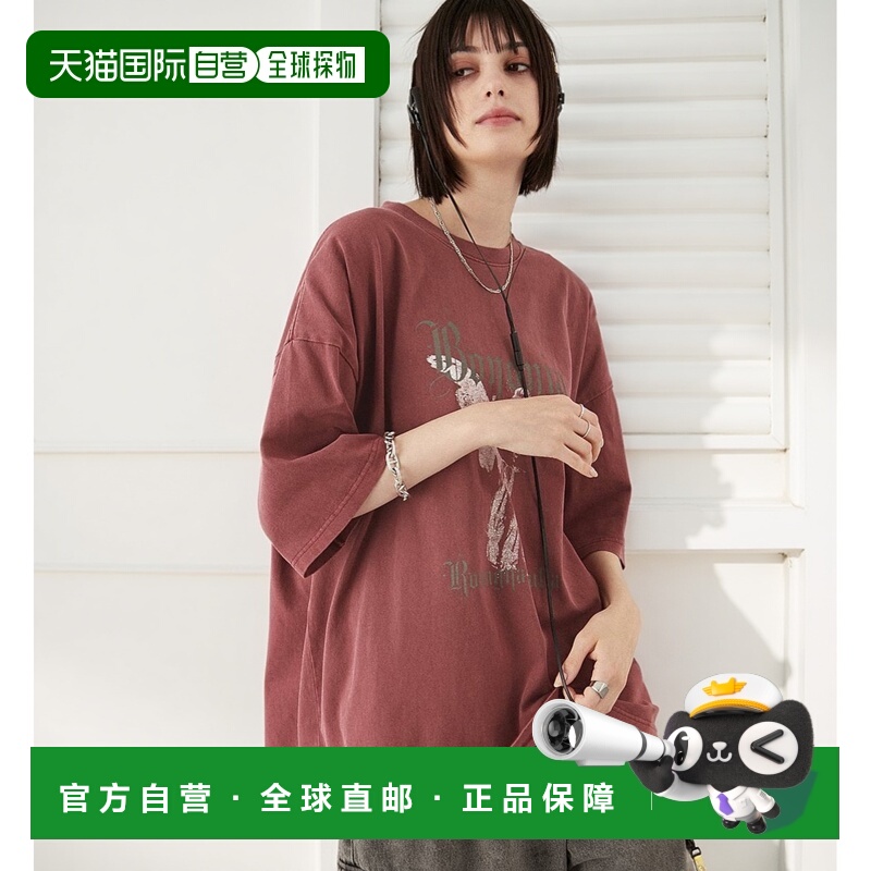 1h可退 日本直邮Alfred Alex 男女同款复古印花短袖T恤 AAsc969