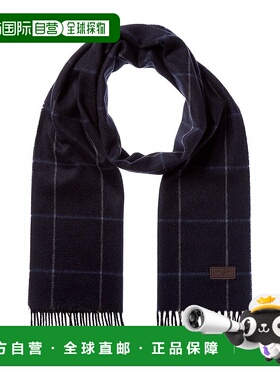 自营Hickey Freeman Cashmere Scarf - blue 美国奥莱直发围巾