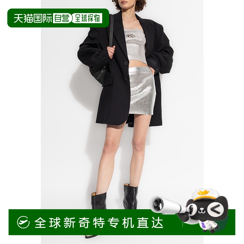 香港直郵DIESEL 女士半身裙 MISIA155670HNAT9CJ AW2024 銀色