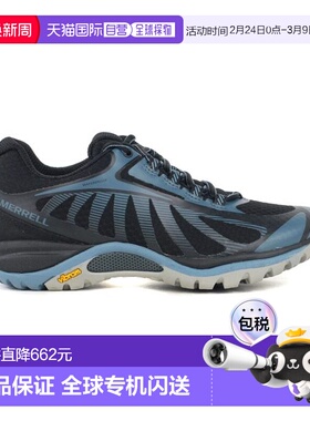 香港直邮Merrell 女士 Siren Edge 3 黑色/青石色 防水徒步鞋 J03