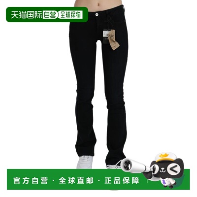 自营Costume National Low Waist Skinny blue Cotton Women's Je