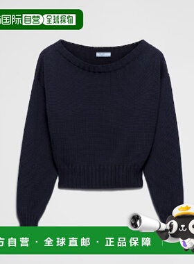 香港直邮PRADA 女士针织衫 P24M2PSOOO16O0F0008 SS2025 蓝色