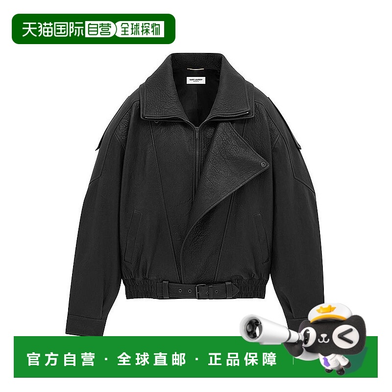 【美国直邮】yves saint laurent 女士 皮质外套皮衣夹克