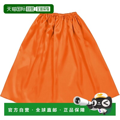 【日本直邮】Artec 柔软缎面斗篷和裙子 直筒 橙色 15035