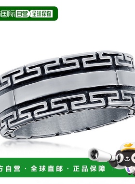 自营blackjackBACKJACK 不锈钢氧化希腊钥匙圈 - 银白色 美国奥莱