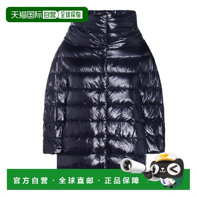 1h可退 香港直邮Herno 女士 深蓝尼龙羽绒夹克 PI0043DIC12017Z