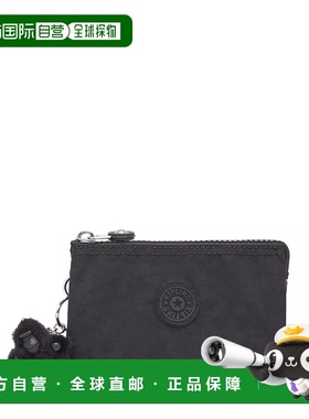 自营Kipling Creativity Small Pouch - black noir 美国奥莱直发