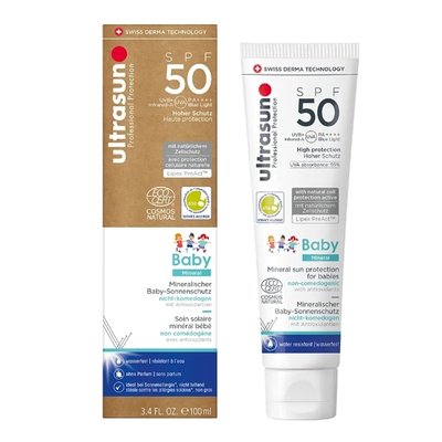 Ultrasun优佳婴儿防晒霜SPF50保护呵护皮肤100ml