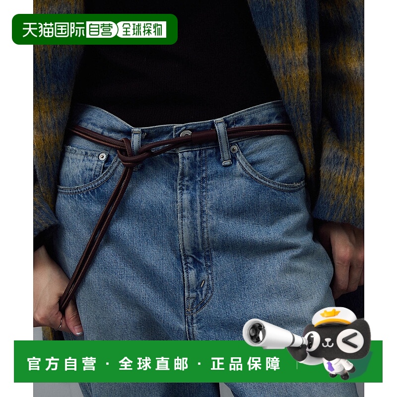 1h可退 日本直邮SALON adam et rope' 女士皮革风格绳带腰带 简约