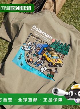 1h可退 日本直邮Coleman 特别定制款matsui插画印花短袖T恤 10261