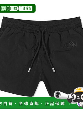 1h可退 香港直邮潮奢 off-white 女士 松紧腰短裤 OWVH050S24FAB0