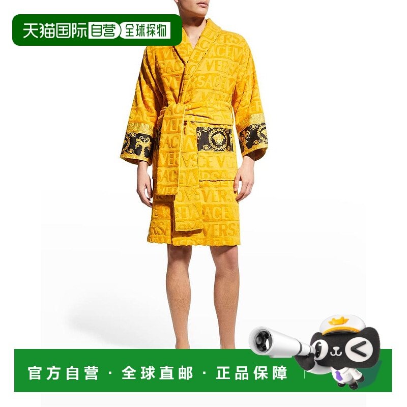 1h可退 【美国直邮】versace 男士 睡袍披肩浴袍,女士内衣/男士内衣/家居服,睡袍/浴袍,淘宝优惠券,粉丝福利购,淘宝优惠卷