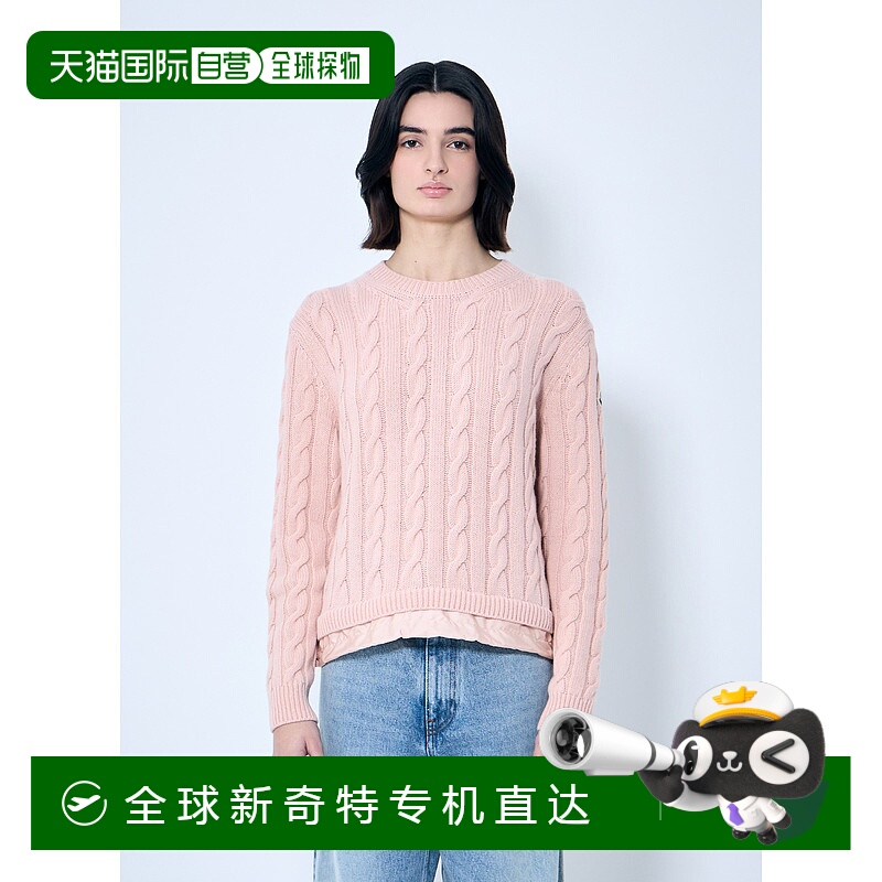 1h可退 香港直邮潮奢 Moncler 盟可睐 女士 绞花针织衫 9C00002M4