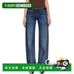 1h可退 香港直邮潮奢 KHAITE 女士 蓝色 Karo 牛仔裤 1180908