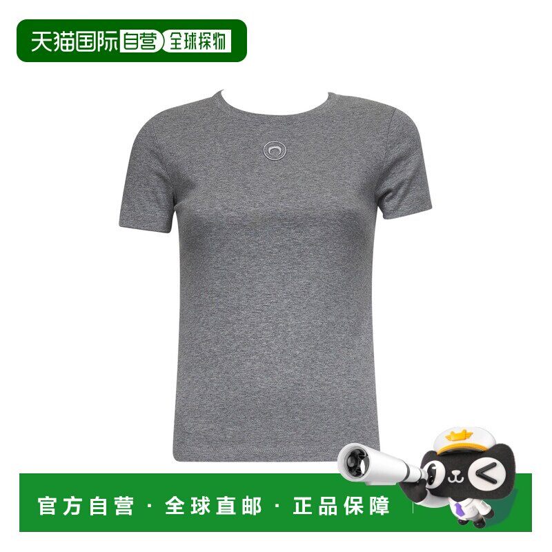 香港直邮MARINE SERRE 女士T恤 WTT012ACJER0008GR50 SS2026 - 实物图