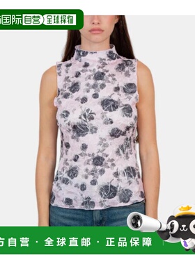 1h可退 香港直邮GANNI 甘尼 女士 imprime 花朵上衣 F9640059FW24