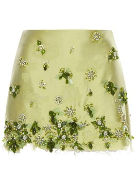 PRADA 女士半身裙 P180YR16L8SOOOF0613 SS2025 绿色