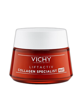 欧洲直邮Vichy薇姿胶原蛋白含肽和抗皱晚霜延缓衰老50ml正品