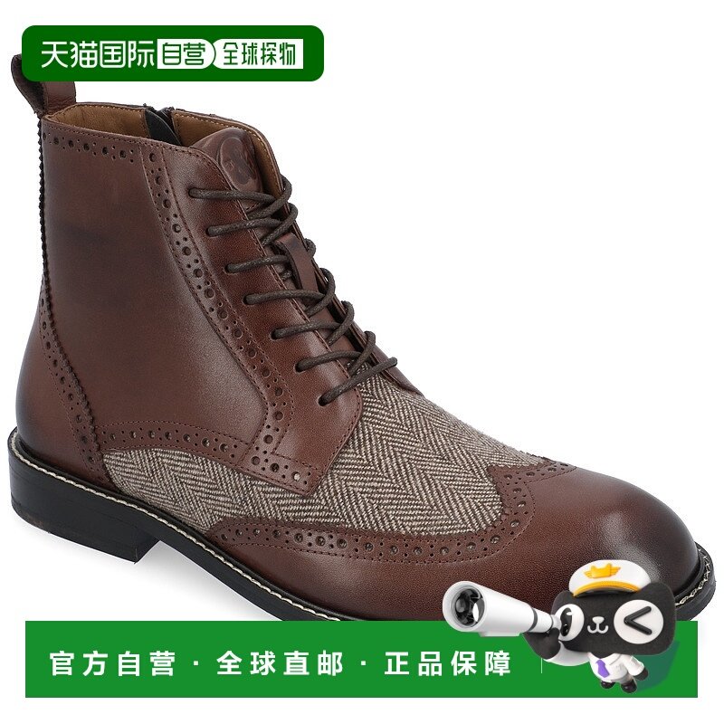 自营 Thomas & Vine Jarett Wingtip Ankle Boot - brown 美国奥