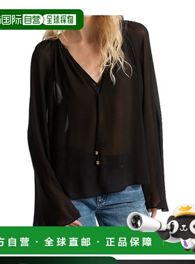 香港直邮MICHAEL KORS 女士衬衫 MR540R07R3001 SS2025 黑色