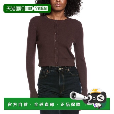 自营Toccin Zoe Classic Cropped Cardigan - espresso 美国奥莱
