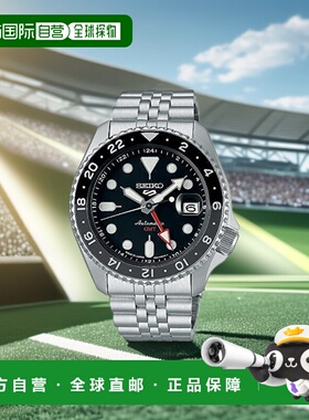 【日本直邮】SEIKO精工GMT 时尚运动机械表 自动上弦  SBSC001