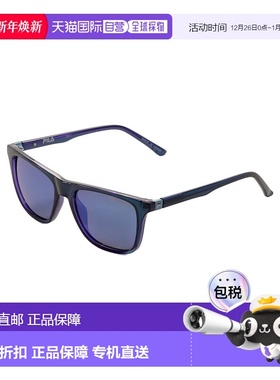 自营Fila中性款48毫米蓝色太阳镜-蓝色 美国奥莱直发