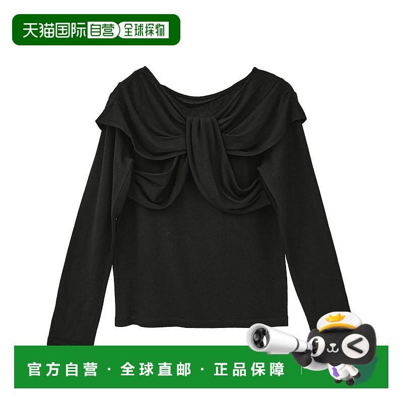 1h可退 日本直邮earth music&ecology 女装 雪纺感褶皱长袖上衣 0