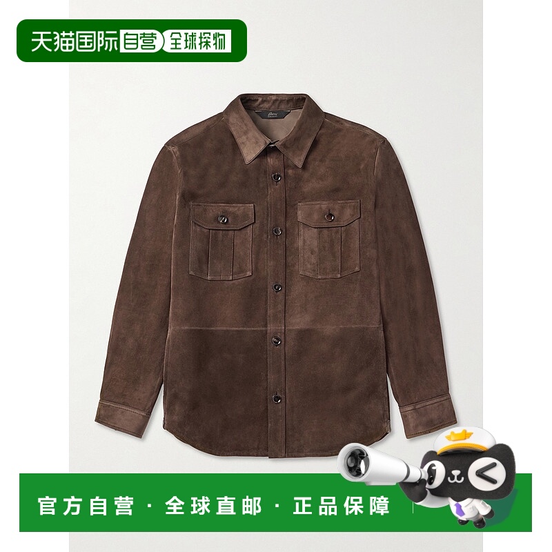 1h可退 香港直邮潮奢 Brioni 布里奥尼 男士 绒面革夹克 PCAK0LP5