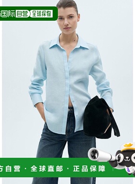 日本直邮MANGO 亚麻衬衫 [SAMARA]长袖MA1658EW035363