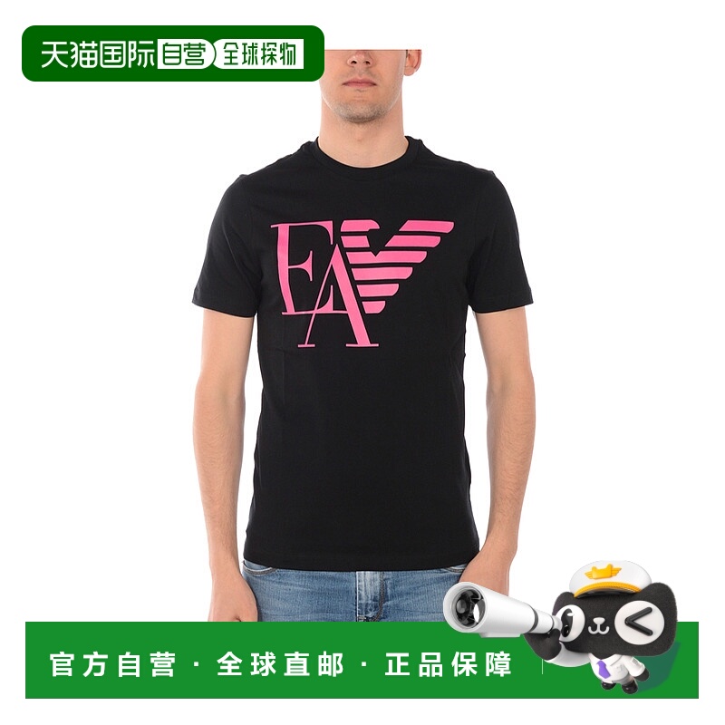 1h可退 香港直邮EMPORIO ARMANI 男士T恤 3G1TA91J00ZBLACK阿玛尼