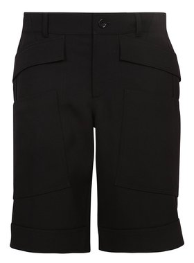 BURBERRY 男士休闲裤 8051915 SS2022 黑色 Panel-detail shorts
