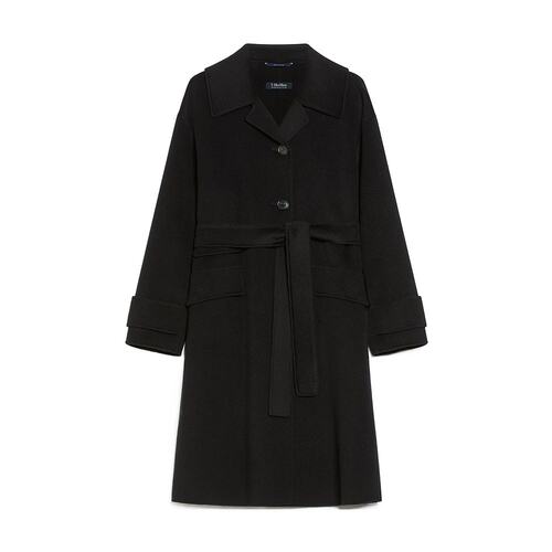 MAX MARA 女士外套 9016054306009 AW2024 黑色 长袖羊毛大衣