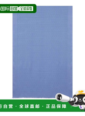 香港直邮SALVATORE FERRAGAMO 女士围巾 328E14 CO 蓝色 Gancini