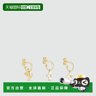 自营1h可退 欧洲直邮LV/路易威登 女士金色金属耳坠新款耳环耳饰