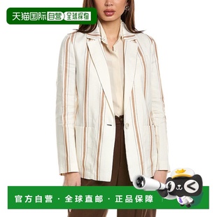 Linen white Piazza 美国 Blazer Sempione Blend 自营 Silk