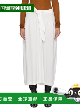 香港直邮潮奢 BITE 女士 白色束带半身裙 1154320001针织喇叭裙